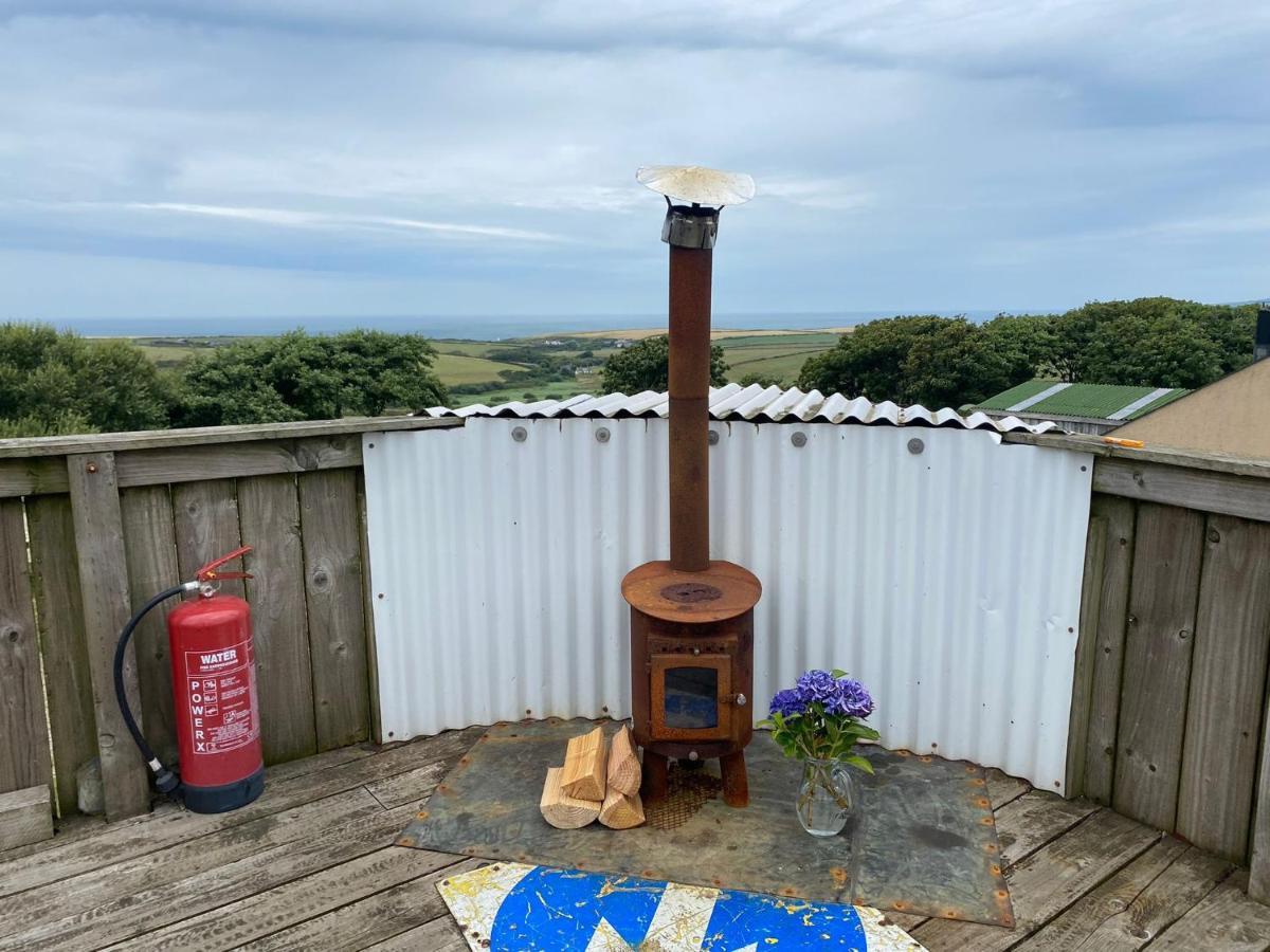 Coastal Stay Bell Tent Porthgain Esterno foto